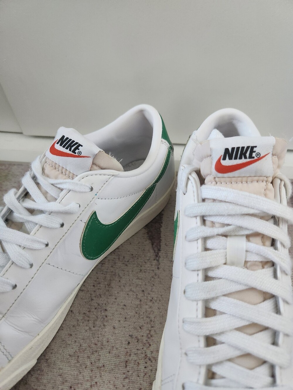 Nike Blazer Low 77 Vintage White Pine Green Size UK 7 EUR 41 US 8 - Picture 4 of 6